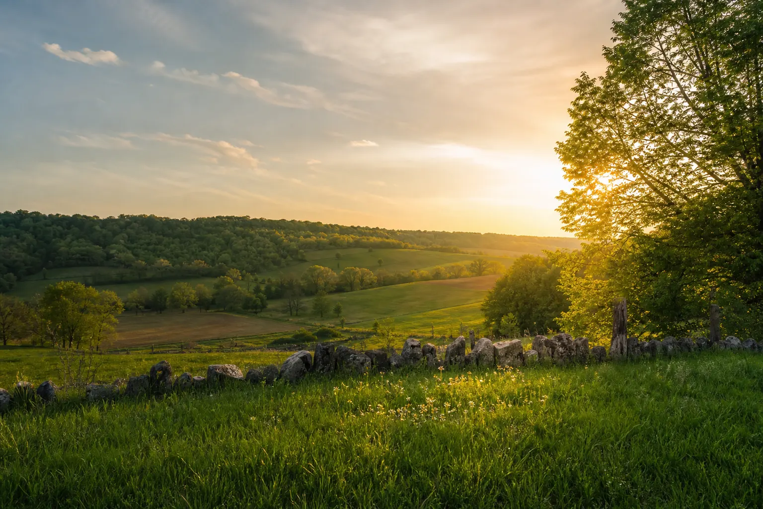 Bardstown countryside at sunset for Kentucky moving quote planning