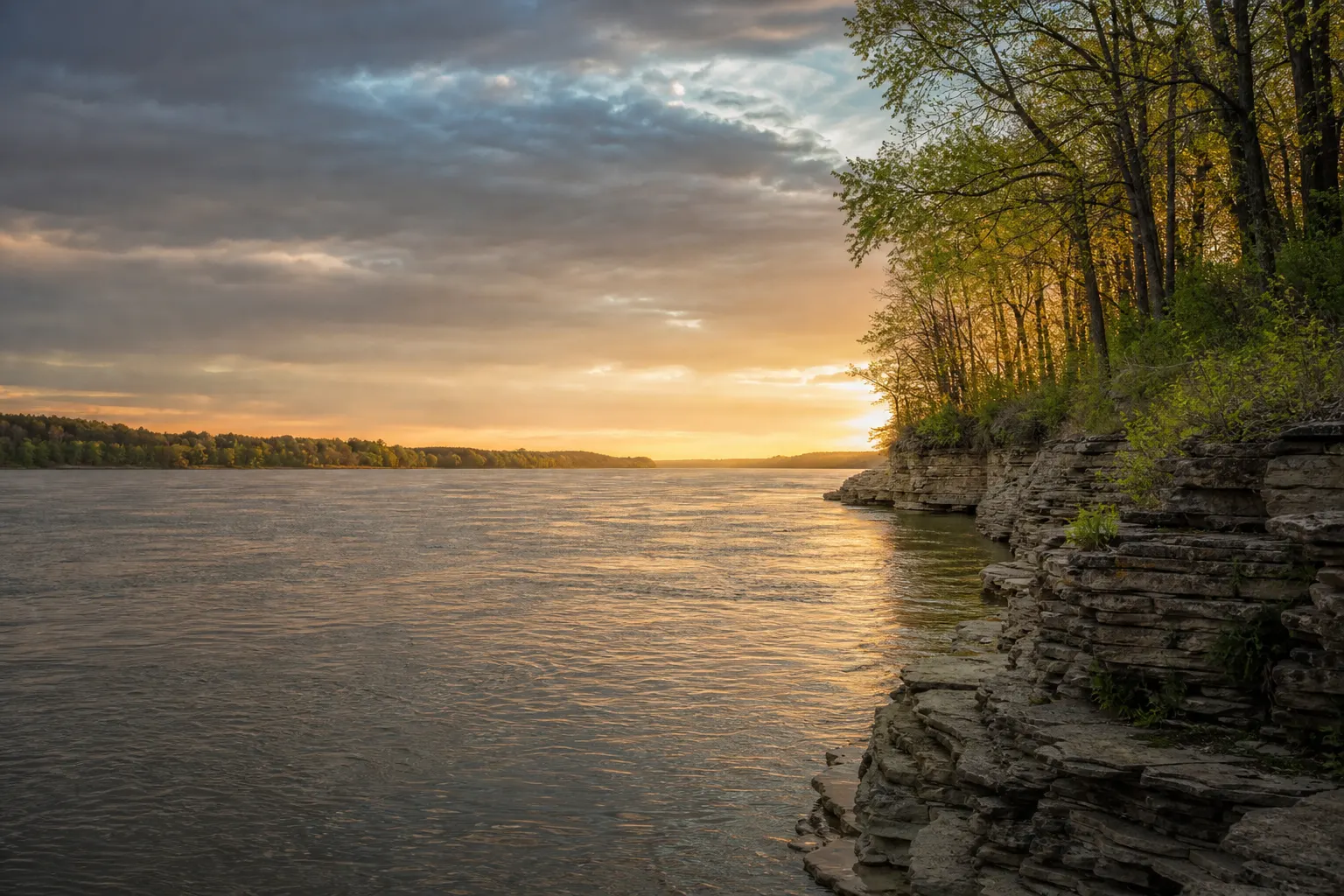 Falls of the Ohio riverfront for Southern Indiana moving service planning