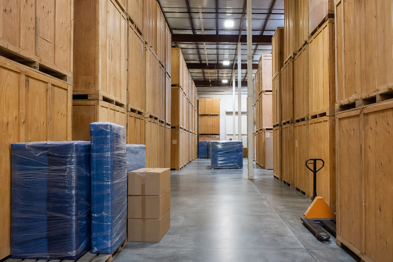 Kentuckiana Moving storage warehouse and moving equipment for claim documentation